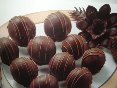 trufas de chocolate